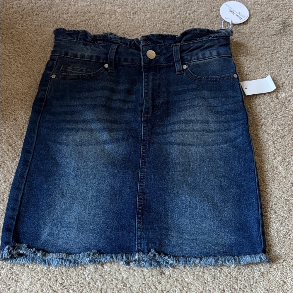 Joe's Jeans Blue Mid Rise Skirt